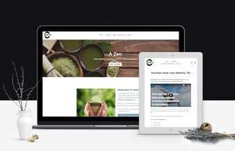 azen.dk - Lille webshop med stort potentiale - Sortiment af Matcha te og udstyr. 