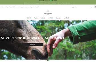 Webshop med rideudstyr og plejeprodukter til salg - Omsætning: kr. 215.000 Overskud: Ca. kr. 50.000