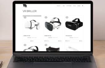Danmarks førende VR brille niche webshop - Omsætning for ca. 250.000 kr. per år (71.000 seneste 3 måneder)