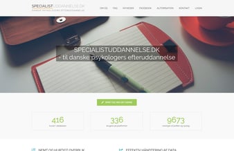 Unik webplatform med udviklingspotentiale udviklet til psykologer - 263 tilmeldt på platformen