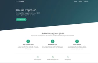 Vagtplansystem færdigbygget og klar til at blive solgt til kunder