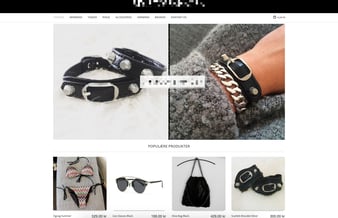 Webshop med salg af accessories til piger, stort varelager og store sociale medie profiler