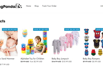 SnoringPanda.com - Wenshop med premium baby tilbehør