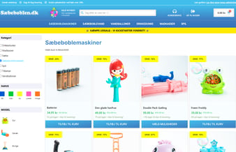 Nystartet Sommer Niche shop med 100K i varelager sælges