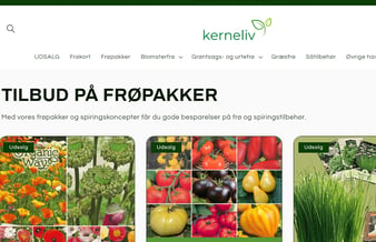 Webshop fra 2011 med stort kundekartotek