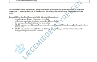 Produktionsvirksomhed med medicinsk cannabis - Tilladelse af lægemiddelsstyrelsen