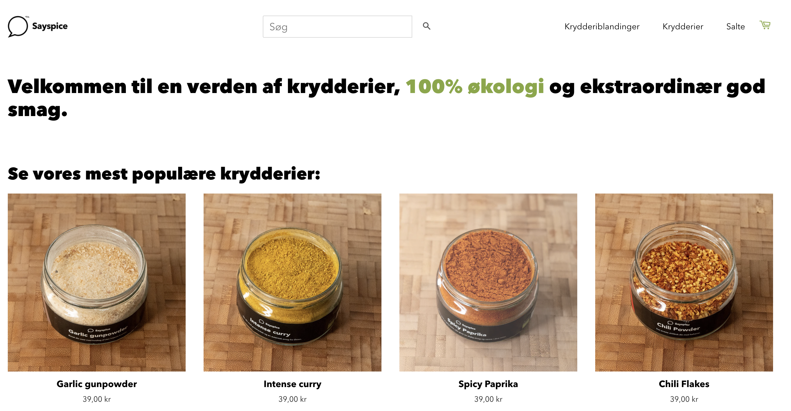Online kryddeributik med potentiale