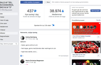 2 Store og superaktive second hand Facebook grupper - over 70.000 handleglade mennesker