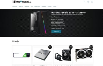 Salgsklar webshop - Salg af gamer computere, skærme, tastaturer mm.