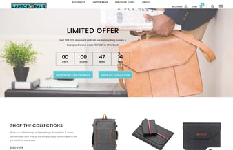 Laptoppals.com / Dropshipping webshop med omsætning & salg af computertasker