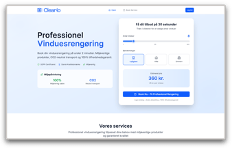 Danmarks mest intuitiv platform for vinduespudsning – Cleario.dk