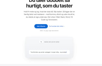 Mac-dikteringsproduktet hiSpoke sælges med website, brand og software