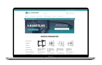 Top optimeret E-Commerce og køreklar webshop - AV-Universe.dk