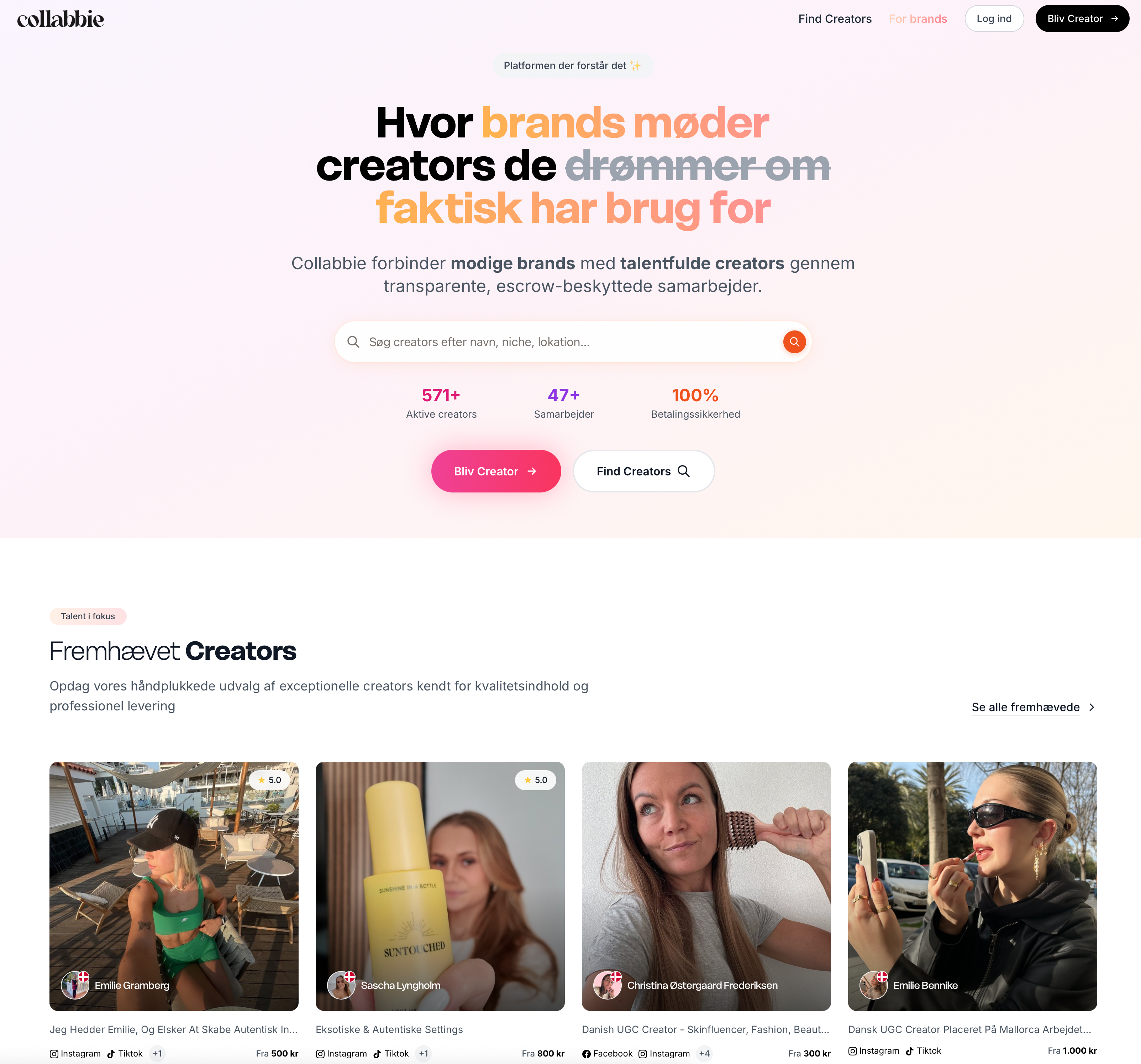 Influencer/Creator Marketing platform - Skalerbar SaaS-løsning