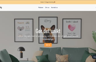 Plakat webshop med omsætning sælges - Dropshipping - omsat for 6500kr. på 3 uger med 300 kr. i ad spend