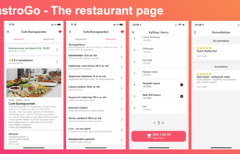 Mad bestillingsplatform - Platformen er testet med 15 forskellige restauranter og cafeer