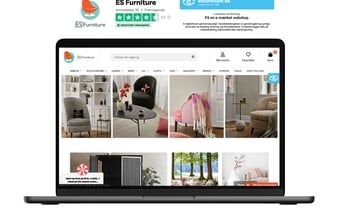 E-mærket DanDomain webshop med bredt udvalg af møbler og boligtilbehør. - Omsætning 2021: 2.415.000 kr. 