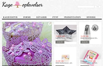 Anerkendt virksomhed/webshop med kage- og dekorationsartikler