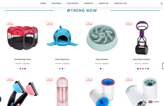 Dropshipping webshop indenfor hundeartikler med stærk brand værdi