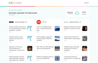 Online nyhedsaggregator for store danske medier