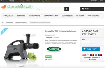 Dansk/Svensk niche webshop med 'high-end' køkkenmaskiner. - Overskud før skat: 200.000 kr. 