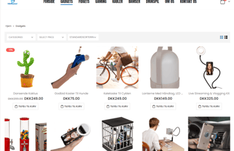Færdigopsat webshop med mange muligheder - Betal kun for varelager