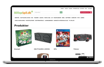 billigespil.dk til salg - En webshop i drift siden 2010 