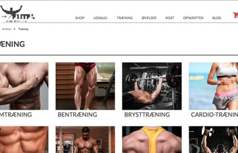 Populær webshop med stor følgeskare indenfor kosttilskud og træningstilbehør