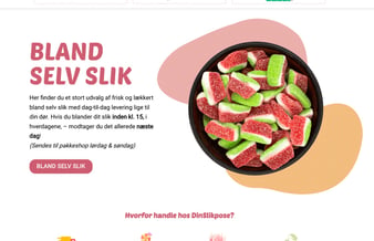 Partner eller evt salg søges til Online Bland Selv Slik forretning
