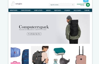 Netuglen.com - Webshop med fuldt opdateret og brugervenlig profil - Omsætning 2021: 570.000 kr. - Overskud: 80.000 kr.