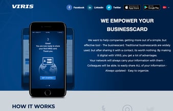 viris.dk - Digital Visitkort App til B2B tilgængelig i både App Store & Google Play