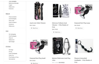Webshop med dropshipping af erotisk sexlegetøj