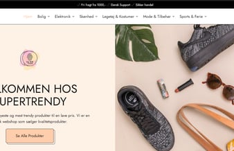 Supertrendy.dk - Køreklar dropshipping side til salg 