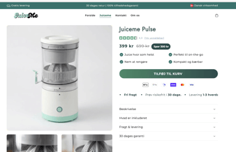 Køreklar webshop med stort potientale 