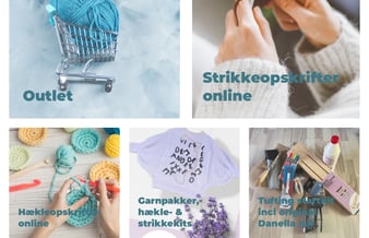 Webshop med garn, hobby og egne designede opskrifter sælges billigt af helbredsmæssige årsager