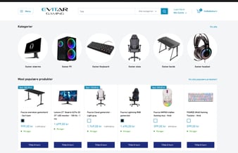 Gaming udstyr med leverandøraftale + 4.6 trustpilot score - Omsætning seneste 8 måneder 114.000 DKK