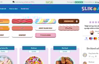 Salg af slikaben.dk - Omsætning: 133.000 kr. 