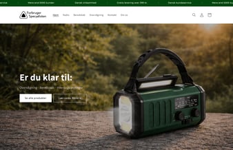 Webshop med varelager og Sikkerhed / Safety  sortiment overtages