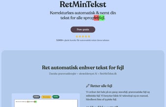 TekstGuru/RetMinTekst/Kommaretter - Dansk tekstrettelse (SaaS)