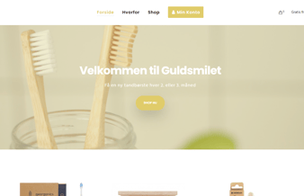 Guldsmilet.dk en Webshop med stort potentiale.