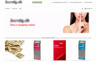 Kondom webshop med fast indtjening og solide placeringer i Google