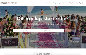 Markedsplads for Bryllups Leverandører og Brudepar