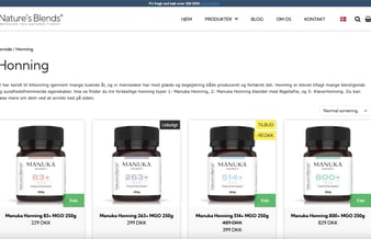 Eksklusiv helsekost own-brand webshop i DK og SE med fremtid