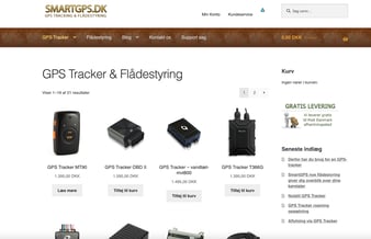 Webshop med egen sporings portal og salg af gps tracker  - Omsætning 2022: 50.000 kr.