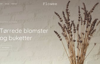 Webshop med tørrede blomster