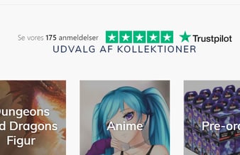Webshop med Merchandise som speciale til salg