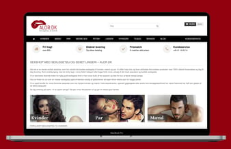 9 år gammel erotiske webshops B2C 2 Danske 1 Svensk samt 24 år gammel B2B Lingeri Shop varelager 2.000.000 + 
