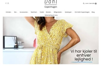 dahlcopenhagen.dk modewebshop for kvinder sælges - Leverandør kontakter medfølger.