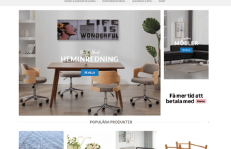 Succesfuld møbel- og boligartikelwebshop i kraftig vækst sælges. Nem webshop for begyndere. 