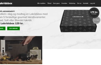 Danmarks største online Lakridsbutik - fast cashflow hver måned 